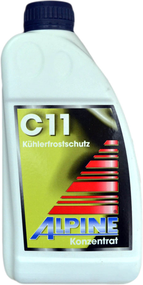 Охолоджувальна рідина ALPINE G11, концентрат, синій, 1 л (4003774015153)